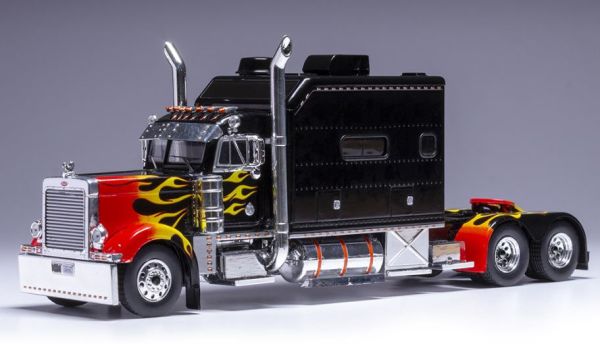 IXO-U43TR002 - PETERBILT 379 6x4 2002 Nero Personalizzato con Fiamme - EDIZIONE USA - 1