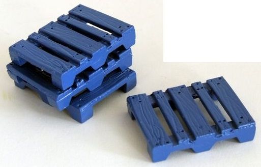 W50-WM059 - pallet blu 2;5x2x5 cm - In Miniatura - 1