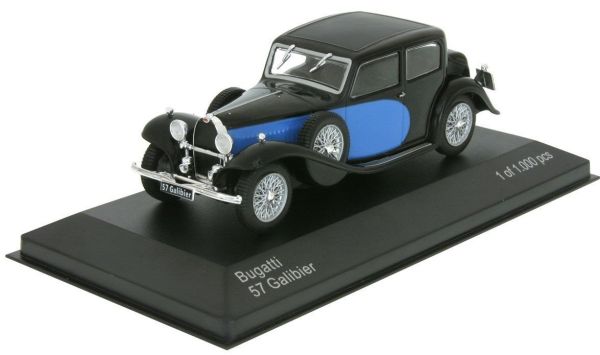 WBX123 - BUGATTI 57 Galibier 1934 blu nero - 1
