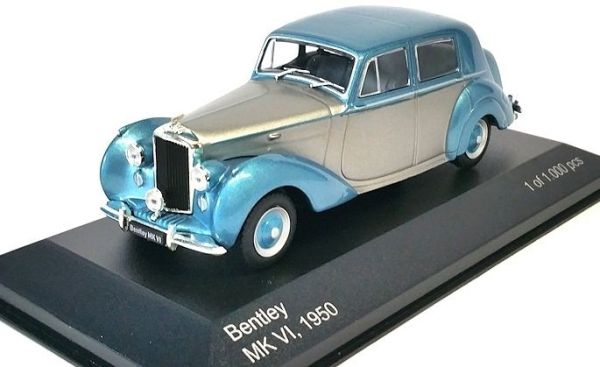 WBX185 - BENTLEY MK VI RHD 1950 celeste e grigio - 1