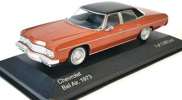 WBX187 - CHEVROLET Bel Air 1973 tetto in metallo rosa nero - 1