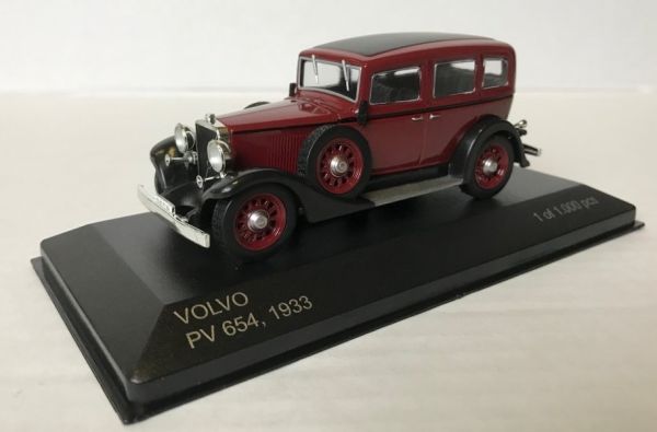 WBX191 - VOLVO PV 654 1933 rosso nero tetto - 1