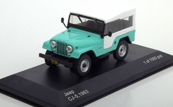 WBX234 - JEEP CJ-5 1963 telone bianco verde - 1