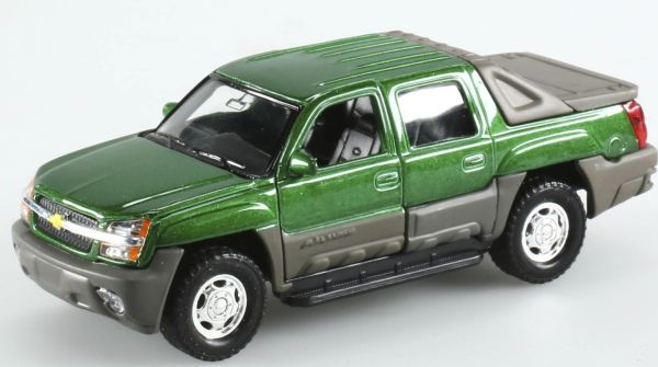WEL11355 - CHEVROLET Avalanche doppia cabina pick-up verde frizione giocattolo scatola danneggiata - 1