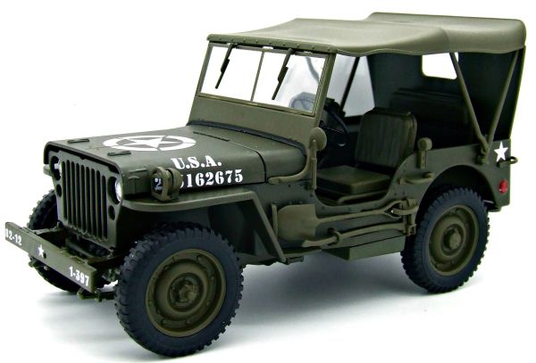 WEL18055H-W - JEEP WILLYS esercito americano 1944 coperchio chiuso - 1