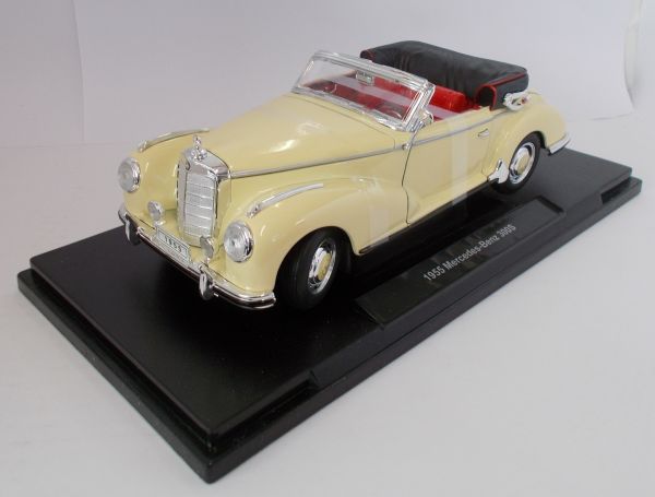 WEL19859W - MERCEDES BENZ 300S 1955 cabriolet aperto crema - 1
