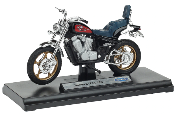 WELH19660PWH - Sella moto HONDA Steed 600 nero blu - 1
