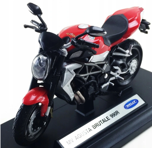 WELMV19660PW - Moto MV AGUSTA Brutale 990R rosso nero grigio - 1