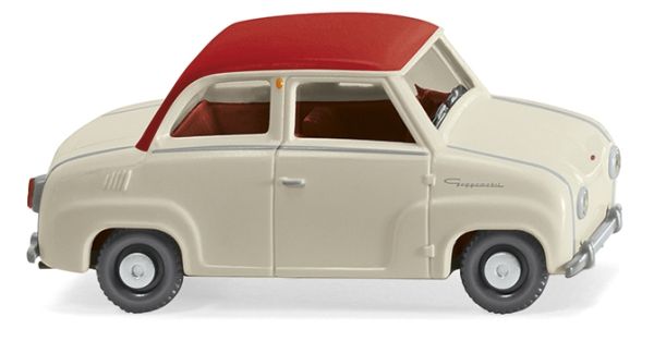 WIK018403 - Glas Goggomobil rosso e bianco - 1
