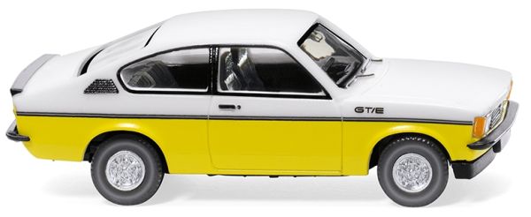 WIK022902 - OPEL Kadett C coupé GT/E Bianco e giallo - 1