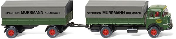 WIK048601 - KRUPP 806 Pausbacke 4x2 pianale ribassato con rimorchio ribassato a 2 assi Spedition Murrmann - 1