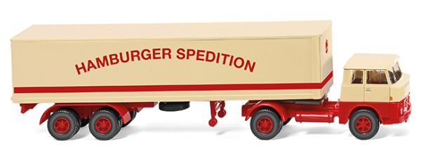 WIK051319 - HENSCHEL HS 14/16 4x2 con cassone semirigido 2 assi Hamburger Spedition - 1