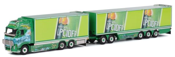 WSI01-1023 - VOLVO FH02 Globetrotter XL portapacchi rigido 6x2 rimorchio combinato e carrello RISTIMAA CIDER SHARK - 1