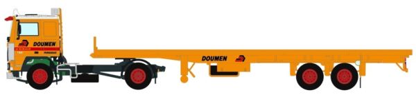 WSI01-2658 - VOLVO F12 4x2 con pianale 2 assi DOUMEN - 1