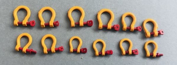 YCC631-2 - 12 grilli - 4 x 100 tonnellate; 4 x 55 tonnellate; 4 x 25 tonnellate giallo - miniatura - 1