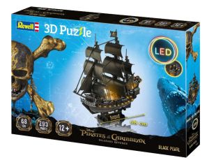 REV00155 - Puzzle 3D con LED - Perla nera