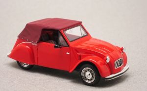 FRANS0019 - CITROEN 2CV Sarhy cabriolet chiusa 1954 rosso - Edizione limitata a 250 esemplari.