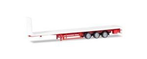 HER076845 - Camion con pianale a 3 assi con telaio rosso