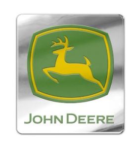 MCWCF0890321 - Emblema grigio dell'auto John Deere