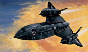ITA0145 - SR-71 Aereo da caccia Blackbird con Drone da assemblare e dipingere
