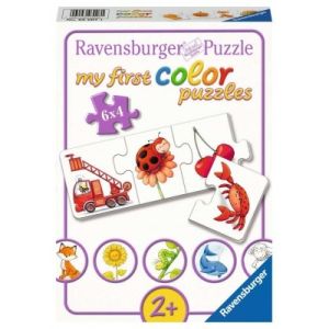 RAV03007 - I miei primi puzzle - 6 puzzle 4 pezzi - Tutti i miei colori