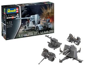 REV03325 - 8;8 cm Flak 37 + Sd.Anh.202 da montare e verniciare