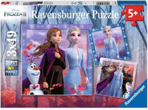 RAV050116 - Puzzle 3x49 pezzi Frozen Il viaggio inizia