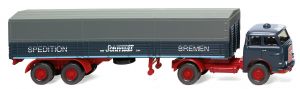 WIK051404 - MAN 4x2 con rimorchio telonato 2 Assi SPED. SCHMIDT