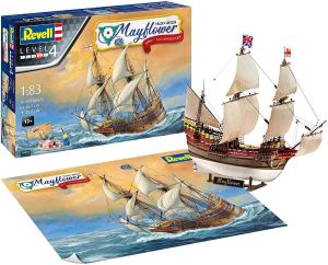 REV05684 - Mayflower - 400° anniversario con vernice e colla da assemblare e dipingere