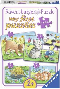RAV069514 - I miei primi puzzle - 4 puzzle 2;4;6 e 8 pezzi - Animali domestici