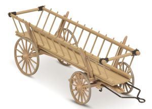 SCH7841 - carrello di legno