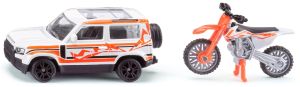 SIK1114 - LAND ROVER Defender con moto KTM in blister