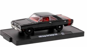 M2M-11228-111-A - Dodge Dart Swinger 340 del 1969, nera e rossa, ancora nella sua confezione originale.