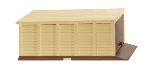 WIK114003 - Garage automontante - beige e marrone