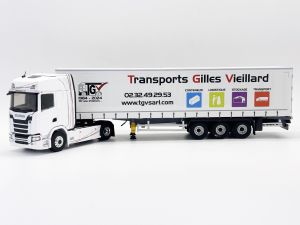 ELI118080 - SCANIA S500 4x2 con rimorchio telonato 3 Assi - Trasporto GILLES VIEILLARD