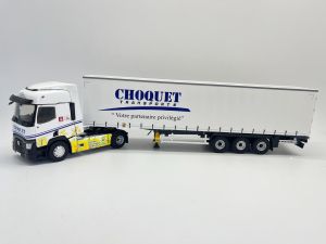 ELI118161 - RENAULT T480 4x2 2021 Colza decor con rimorchio a 3 assi - Trasporto CHOQUET