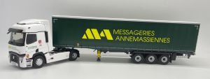 ELI118194 - RENAULT T480 4x2 2021 con rimorchio telonato 3 Assi des MESSAGERIES ANNEMASSIENNES