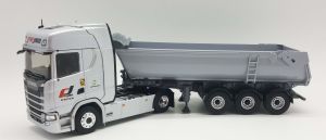 ELI118306 - SCANIA 500S 4x2 con cassone ribaltabile Fruehauf 3 assi - Trasporti PREJAM