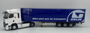 ELI118324 - RENAULT T High 4x2 2021 con rimorchio telonato Tautliner 3 assi - Transports GELIN