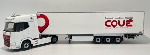 ELI118541 - DAF XG 4x2 con rimorchio refrigerato a 3 assi, COUE Transport