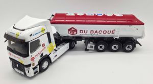 ELI118709 - Renault T 480 4x2 con autocarro ribaltabile a 3 assi, TDB DU BACQUE
