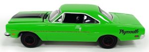 GREEN13370-B - PLYMOUTH Road Runner 1970 verde della serie GL MUSCLE, ancora nella sua confezione blister originale.