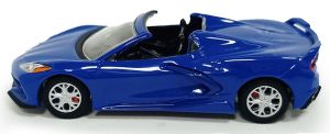 GREEN13370-E - Corvette Stingray Convertible del 2021, serie GL Muscle, blu, ancora nella sua confezione originale.