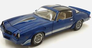 GREEN13691 - CHEVROLET Camaro Z28 del 1980 con tettuccio apribile blu e strisce nere