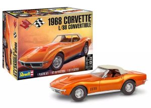 REV14572 - Corvette L/88 decappottabile arancione del 1968 - Da montare e verniciare