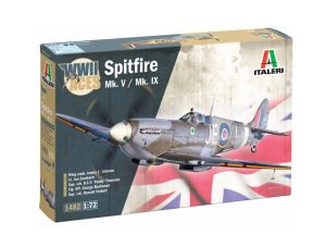 ITA1482 - Kit aereo militare SPITFIRE Mk.V / Mk.IX (assemblaggio e verniciatura richiesti)