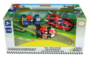 CARRERA15813016 - 3 Veicoli a frizione con pilota MARIO KART
