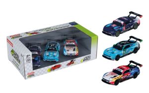 CARRERA15813033 - Set da 3 FORD Mustang a frizione - Multimatic Motorsports #64 - Proton Competition #55 - Champion Spirit Livery #64
