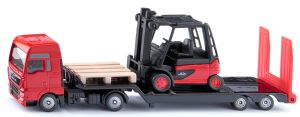 SIK1763 - Autocarro MAN 4x2 con pianale di trasporto e carrello elevatore LINDE