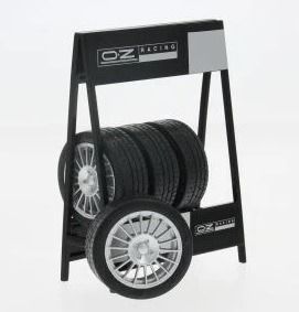 IXO18SET030W - Set di 4 pneumatici OZ con cerchi grigi